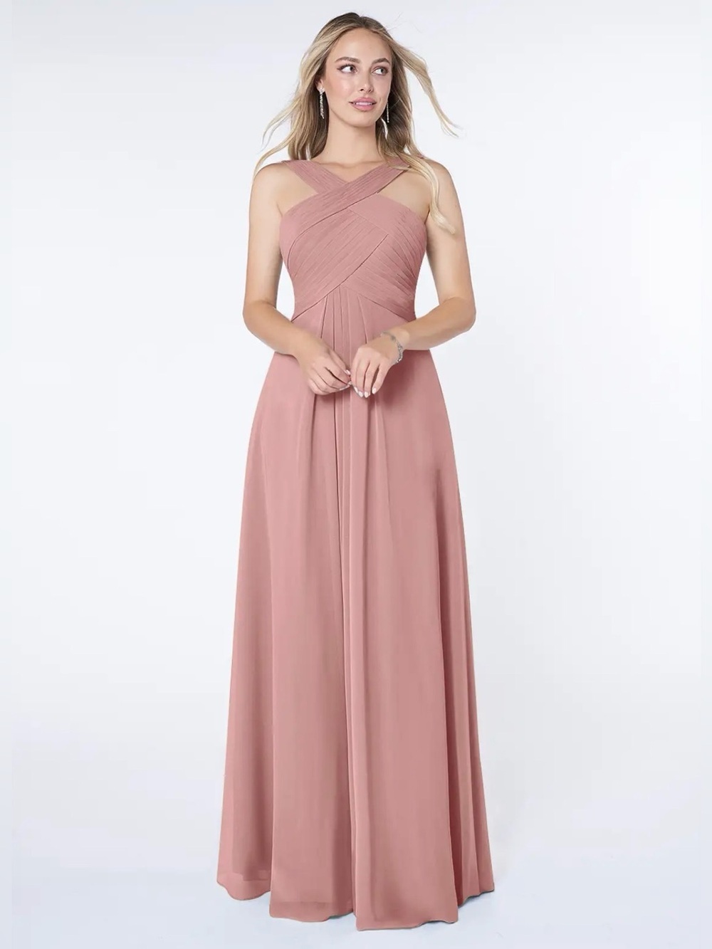 Azazie Dusty‎ Rose Kaleigh Bridesmaid Dress